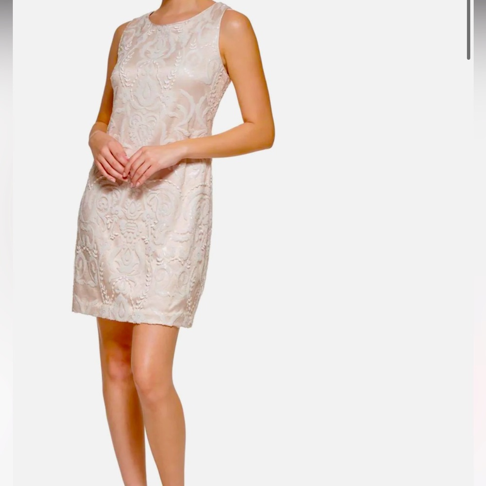 VINCE CAMUTO Embroidered Sequin Shift Dress